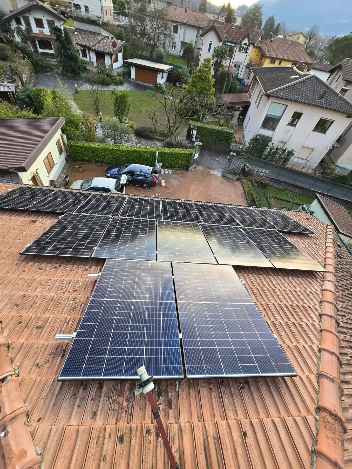 Impianto fotovoltaico su copertura